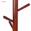 Coat Stand - Standing hanger Wooden Coat Stand Light Wood with Portable bar